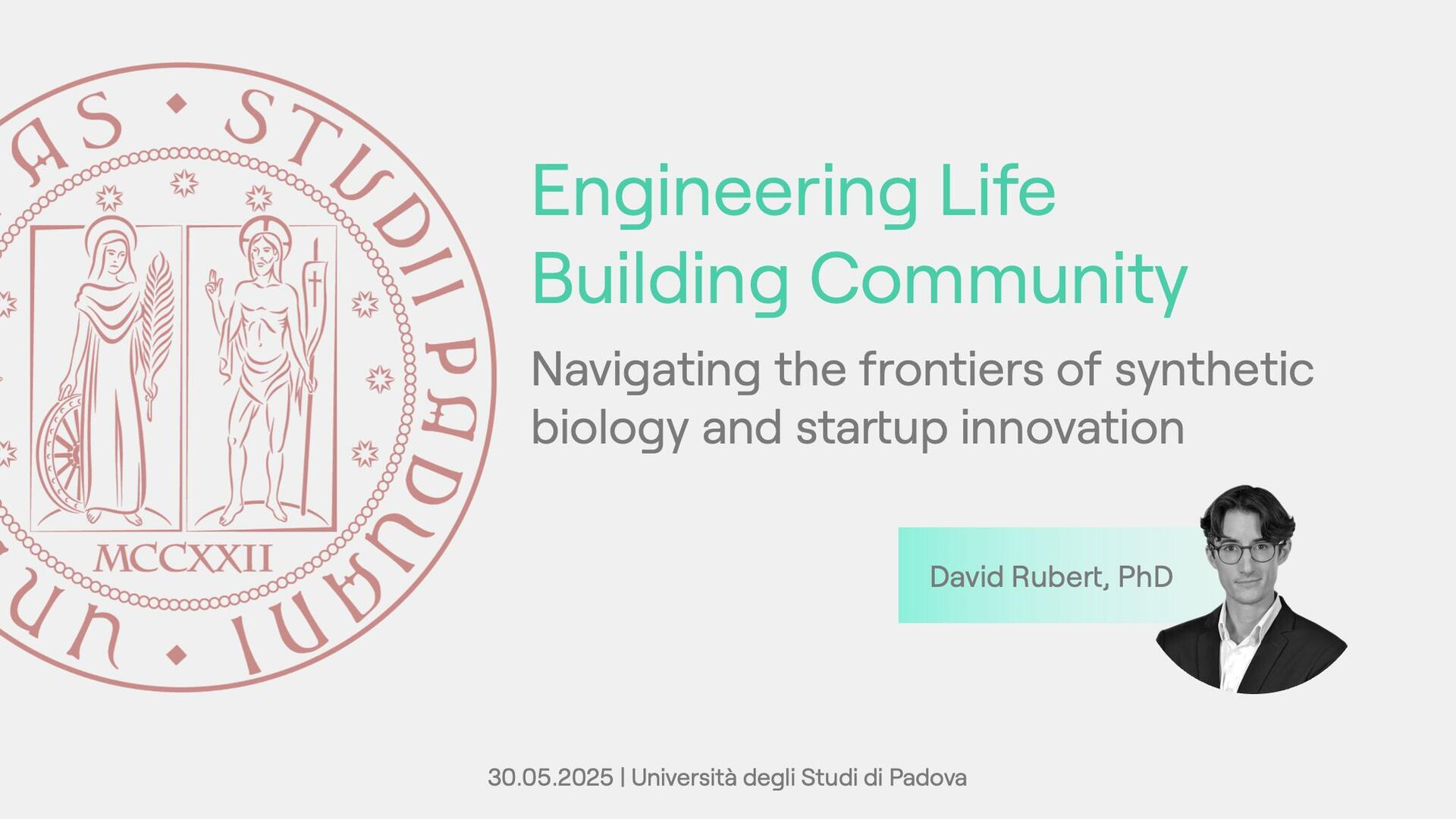 Guest lecture at University of Padua